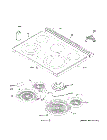 Cooktop parts for Ge Electric Range JSS86SP4SS from AppliancePartsPros.com
