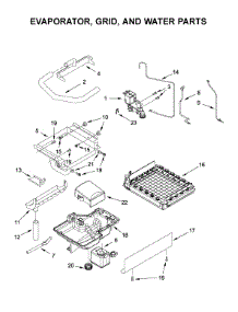 Evaporator, Grid, And Water Parts parts for Kitchenaid Freestanding Ice Maker KUID508HPS00 from AppliancePartsPros.com