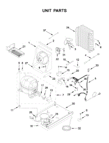 Unit Parts parts for Kitchenaid Freestanding Ice Maker KUID508HWH00 from AppliancePartsPros.com