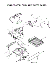 Evaporator, Grid, And Water Parts parts for Kitchenaid Freestanding Ice Maker KUIX535HPA00 from AppliancePartsPros.com