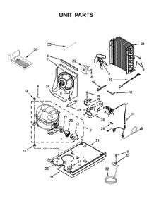 Unit Parts parts for Kitchenaid Freestanding Ice Maker KUIX535HPA00 from AppliancePartsPros.com