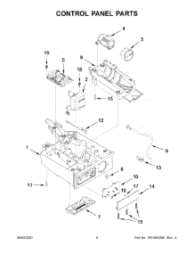Control Panel Parts parts for Kitchenaid Freestanding Ice Maker KUIX535HPA01 from AppliancePartsPros.com