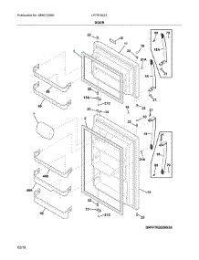Doors parts for Frigidaire Top-Mount Refrigerator LFTR1832TF2 from AppliancePartsPros.com