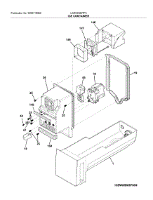 Container parts for Frigidaire Bottom-Mount Refrigerator LGHD2369TF6 from AppliancePartsPros.com