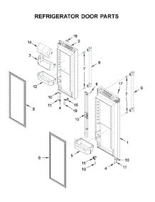 Refrigerator Door Parts parts for Maytag Bottom-Mount Refrigerator MFC2062FEZ04 from AppliancePartsPros.com