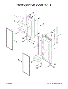 Refrigerator Door Parts parts for Maytag Bottom-Mount Refrigerator MFC2062FEZ11 from AppliancePartsPros.com