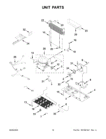 Unit Parts parts for Maytag Bottom-Mount Refrigerator MFI2570FEZ14 from AppliancePartsPros.com