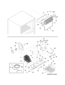 System parts for Universal Multiflex (Frigidaire) Top-Mount Refrigerator MRTG15V4PW3 from AppliancePartsPros.com