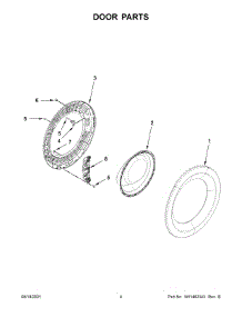Door Parts parts for Amana Washer NFW5800HW2 from AppliancePartsPros.com