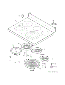 Cooktop parts for Ge Electric Range PCB980SJ8SS from AppliancePartsPros.com