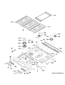 Control Panel & Cooktop parts for Ge Gas Range PGS930YP4FS from AppliancePartsPros.com