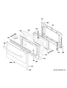 Lower Door parts for Ge Gas Range PGS960FEL3DS from AppliancePartsPros.com