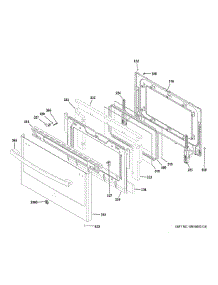 Lower Door parts for Ge Gas Range PGS960SEL3SS from AppliancePartsPros.com