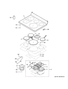 Cooktop parts for Ge Electric Range PHB920EJ7ES from AppliancePartsPros.com