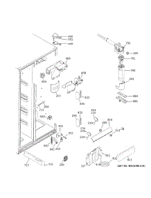 Fresh Food Section parts for Ge Side-By-Side Refrigerator PSS28KYHECFS from AppliancePartsPros.com