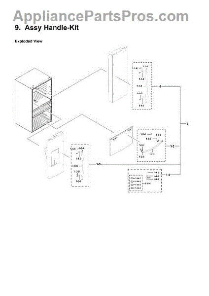 DA61-08229A Freezer Handle Support For Refrigerator | Genuine