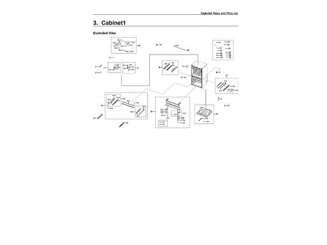 DA96-00640A Refrigerator Harness And Rail Assembly | Genuine