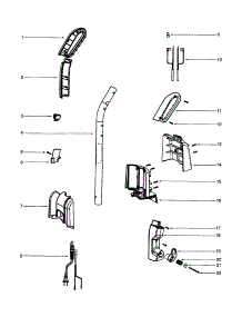 Handle parts for Eureka Upright Vacuum SC4580BT from AppliancePartsPros.com