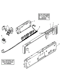 Fascia Panel parts for Bosch Dishwasher SHX99B05UC/14 from AppliancePartsPros.com