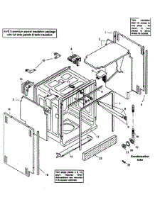 Tank Assy parts for Bosch Dishwasher SHX99B05UC/14 from AppliancePartsPros.com