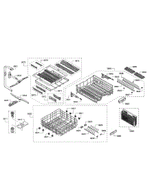 Spray Arm / Racks parts for Bosch Dishwasher SHXM78W55N/10 from AppliancePartsPros.com
