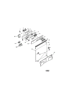Fascia Panel And Outer Door parts for Bosch Dishwasher SMI7052US/08 (FD 7208) from AppliancePartsPros.com