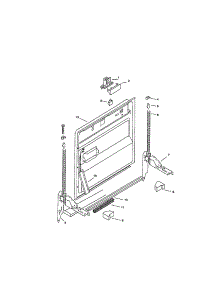 Inner Door parts for Bosch Dishwasher SMU2046UC/14 (FD 7402-7902) from AppliancePartsPros.com