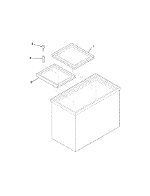 Door parts for Crosley Chest Freezer ST09G3 from AppliancePartsPros.com