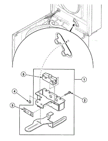 Lid Switch parts for Speed Queen Washer SWT210WA1124 from AppliancePartsPros.com