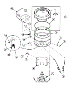 Tub Assy parts for Speed Queen Washer SWT521LM from AppliancePartsPros.com