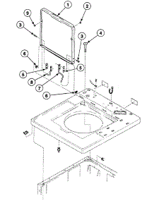Lid Assy parts for Speed Queen Washer SWT621LC from AppliancePartsPros.com