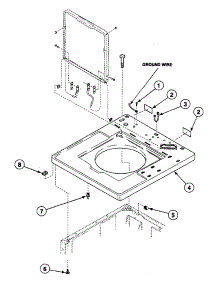 Cabinet Top parts for Speed Queen Washer SWT621LC from AppliancePartsPros.com