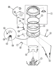 Tub Assy parts for Speed Queen Washer SWT621LC from AppliancePartsPros.com