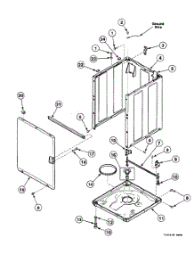 Cabinet parts for Speed Queen Washer SWT621LC from AppliancePartsPros.com