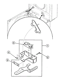 Lid Switch parts for Speed Queen Washer SWT621QD1121 from AppliancePartsPros.com