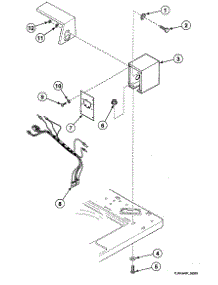 Timer Case parts for Speed Queen Washer SWTC20LM from AppliancePartsPros.com
