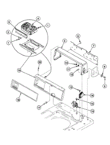 Control Panel parts for Speed Queen Washer SWTC20LM from AppliancePartsPros.com