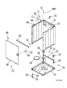 Cabinet parts for Speed Queen Washer SWTZ20QN from AppliancePartsPros.com