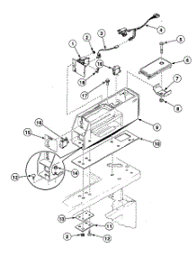Meter Case parts for Speed Queen Washer SWTZ21QN from AppliancePartsPros.com