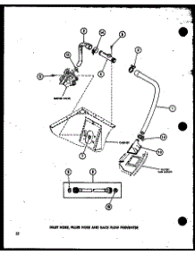 Inlet Hose (Taa200 / P75751-8W) parts for Amana Washer TAA200/P75751-8W from AppliancePartsPros.com