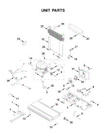 Unit Parts parts for Whirlpool Bottom-Mount Refrigerator WRF535SWHB02 from AppliancePartsPros.com