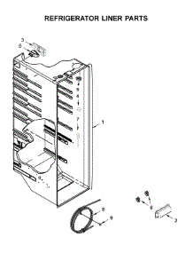 Refrigerator Liner Parts parts for Whirlpool Side-By-Side Refrigerator WRS315SDHT05 from AppliancePartsPros.com