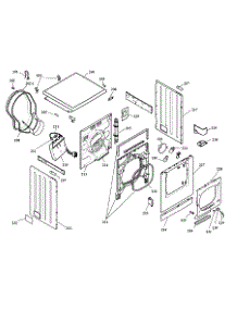 Cabinet Assy parts for Bosch Dryer WTA3510UC/13 from AppliancePartsPros.com