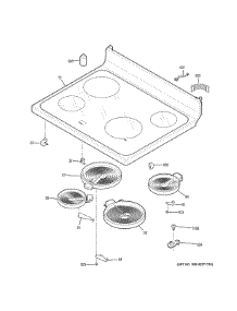 Cooktop parts for Ge Electric Range XB625DK7WW from AppliancePartsPros.com