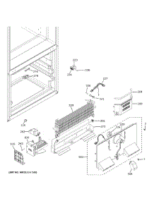 Freezer Section parts for Ge Bottom-Mount Refrigerator XNE25JSKPFSS from AppliancePartsPros.com
