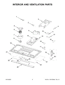 Interior And Ventilation Parts parts for Kitchenaid Microwave/Hood Combo YKMLS311HBL8 from AppliancePartsPros.com