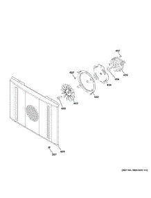 Convection Fan parts for Ge Gas Range ZGP304NT1SS from AppliancePartsPros.com