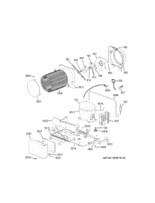 Machine Compartment parts for Ge Refrigerator ZIRS360NNBLH from AppliancePartsPros.com