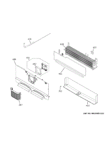 Freezer Section parts for Ge Bottom-Mount Refrigerator ZWE23PSNHSS from AppliancePartsPros.com