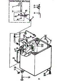 Cabinet Parts parts for Kenmore Washer 110.73982110 (11073982110, 110 73982110) from AppliancePartsPros.com
